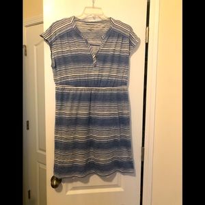 Capped sleeve warm weather dress with slip.